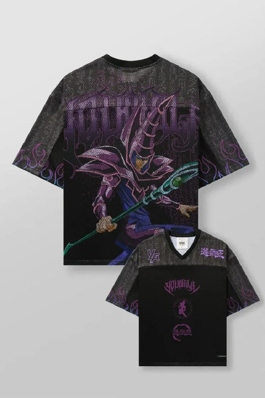 New  Big T-shirt Xia Xin American Joint Yu-gi-wang Super Jogger Street Gym Sports Loose Holes Casual Couple Trend Short Sleeves