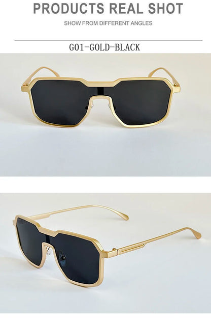 2025 Punk Sunglass Men Vintage Metal Square Steampunk Sunglasses Women Retro Luxury Fashion Glasses Gafas De Sol Hombre Okulary