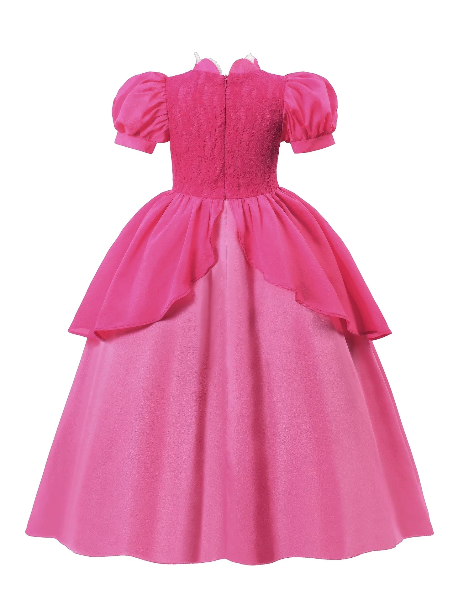 Summer Deluxe Princess Snow White Gown with Cape Girls Fairy Kids Cosplay Costume Toddler Carnival Apparel Halloween Dress up