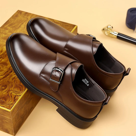 Classic Leather Men Loafers Fashion Man Casual Shoes Outdoor Slip on Flats Non-Slip Driving Shoe Business Moccasins Oxford Shoes
