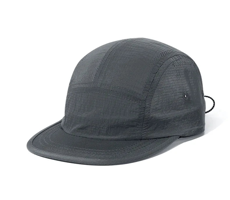 Waterproof Nylon Mesh Flat Top Baseball Cap for Men Women Suitable for Outdoor Sports Running Cycling Golf and Casual Wear