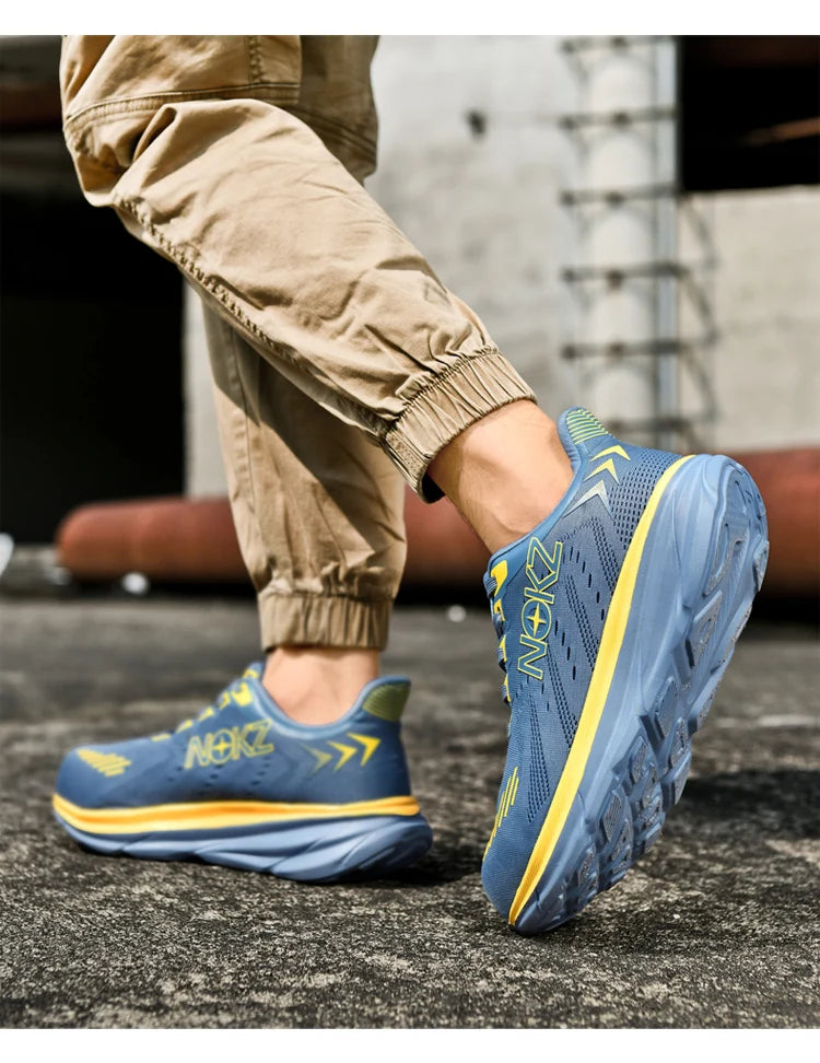 New Men Work Shoes Steel Wear-resistant Safety Shoes Anti-impact Steel Toe Sneakers Protective Breathable Sneakers Construction