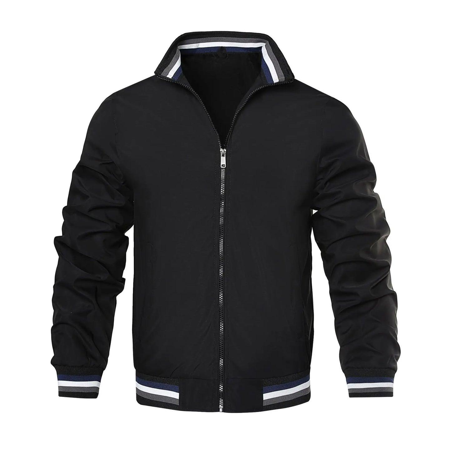 2024 Spring Summer Bomber Jacket Men Black Casual Slim Fit Baseball Mens Jackets New Autumn Fashion High Quality Jackets for Men