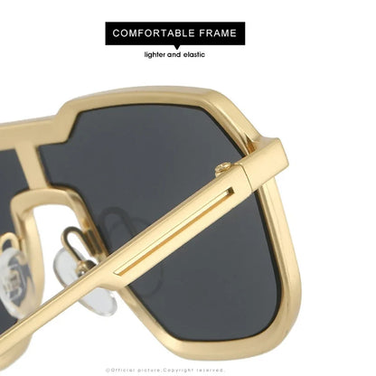 Heavy Metal Sunglasses For Men Steampunk Fashion Glasses Vintage Shades Retro Square Gafas De Sol Hombre Lunette De Soleil Homme