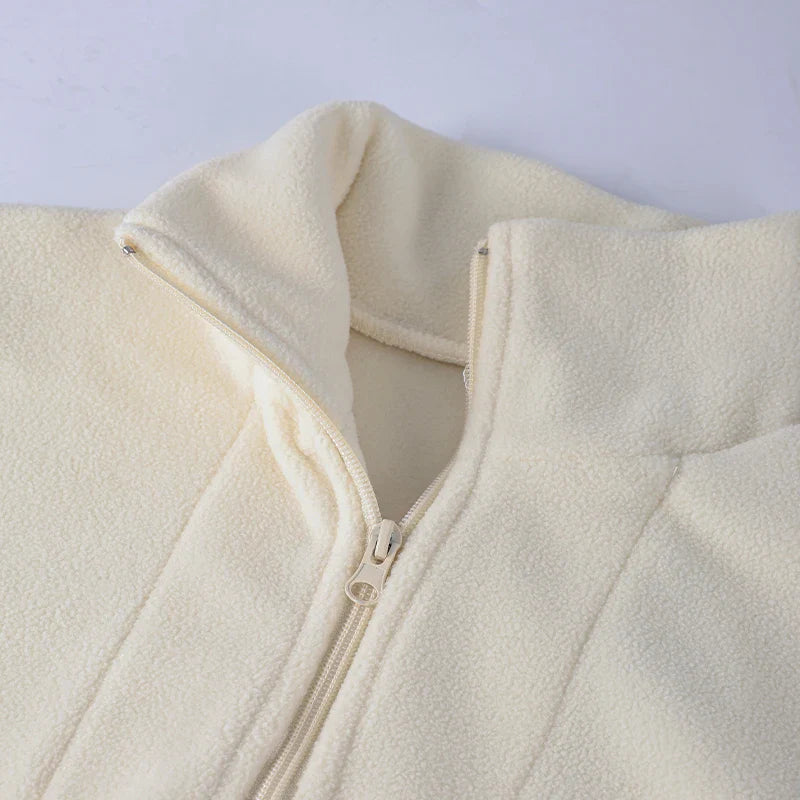 Original Pink Winter Lamb Fleece Hoodie Women Zipper Lapel Pullover флисовая кофта женская кофта женская