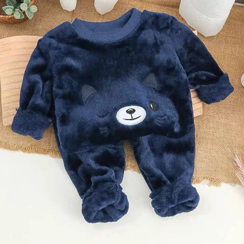 2026 Children's Pajama Sets Tops + Pants 2Pcs Kids Pajamas Winter Girl Clothing Sets 2 To 8Years Children Clothes Boys Sleepwear
