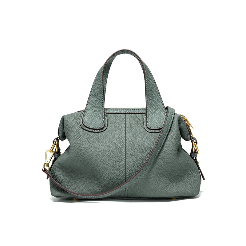 Women's Bag 2025 Trend Natural Cow Leather Bag Female Retro Cowhide Crossbody Bags Ladies Large Capacity Shoulder Bag Women