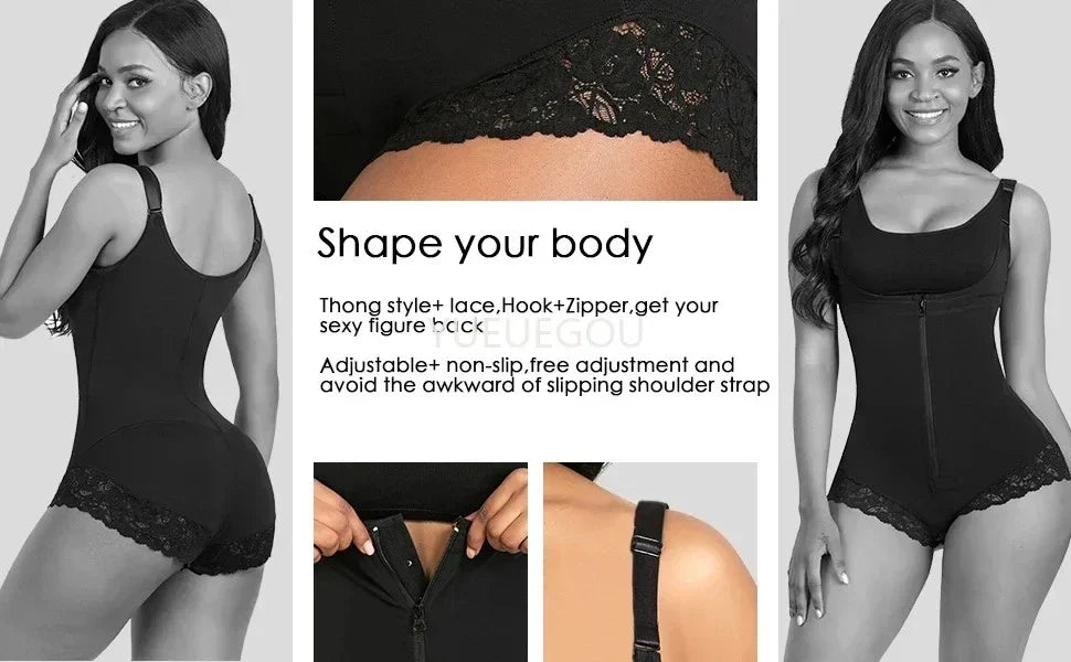 Colombian Waist Trainer for Women High Compression Body Shaper Tummy Control Girdle Slimming Shapewear for Flat Stomach
