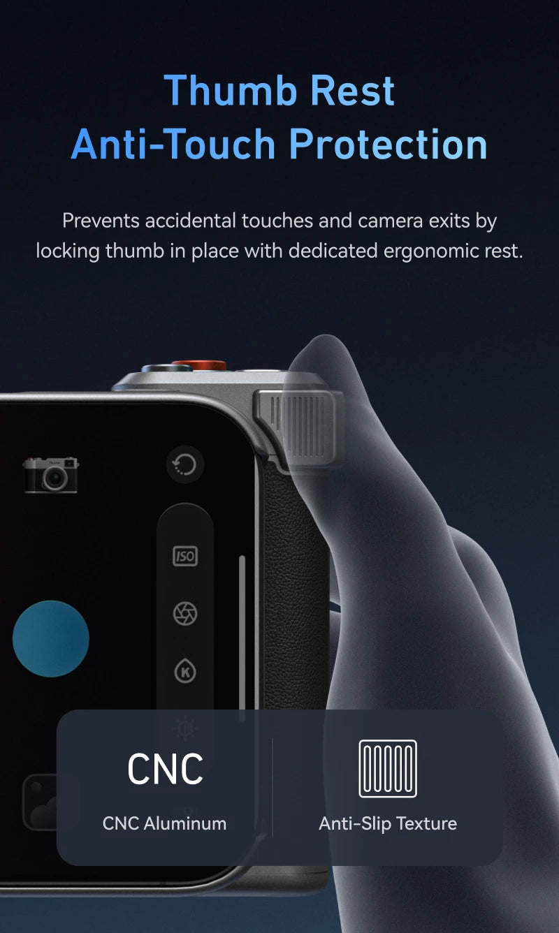 مجموعة TELESIN Magnetic Master Grip لهاتف iPhone 17 Pro ProMax، قبضة كاميرا الهاتف، مجموعة قياسية، حافظة تبريد الجرافين، حامل المقبض
