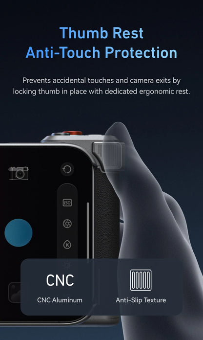 مجموعة TELESIN Magnetic Master Grip لهاتف iPhone 17 Pro ProMax، قبضة كاميرا الهاتف، مجموعة قياسية، حافظة تبريد الجرافين، حامل المقبض
