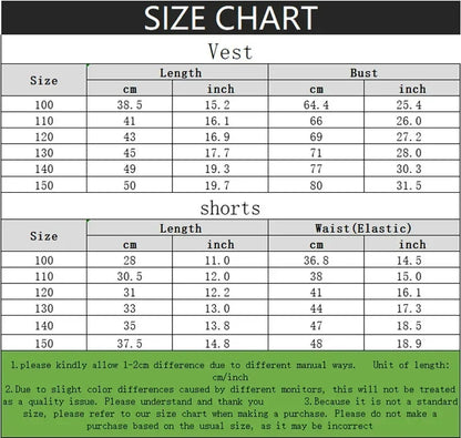 Cartoon Printed Boys Basketball Vest and Shorts 2pcs Sets Kids Casual Outfits Summer Child Outdoor Sport Clothes Suit