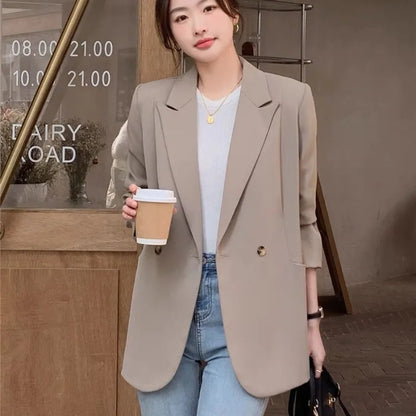 New Fashion Spring Autumn Blazer Women Long Sleeve Office Ladies Suit Jacket Business Work Wear Formal Coat Female Outerwear