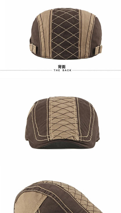 Men Women Beret Spring Autumn Cotton Flat Cap Ivy Gatsby Newsboy Hat Fashion Adjustable Vintage Cabbie Hats