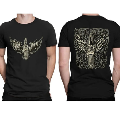 New men's fashionable summer horror skull print comfortable and breathable round neck Thsirt outdoor casual party top