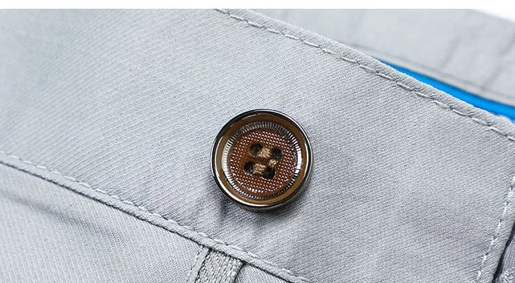 Bamboo Fiber Business Straight Pants Men's Summer Thin Classic Design Office Dress Breathable Casual Formal Trouser Man Clothes