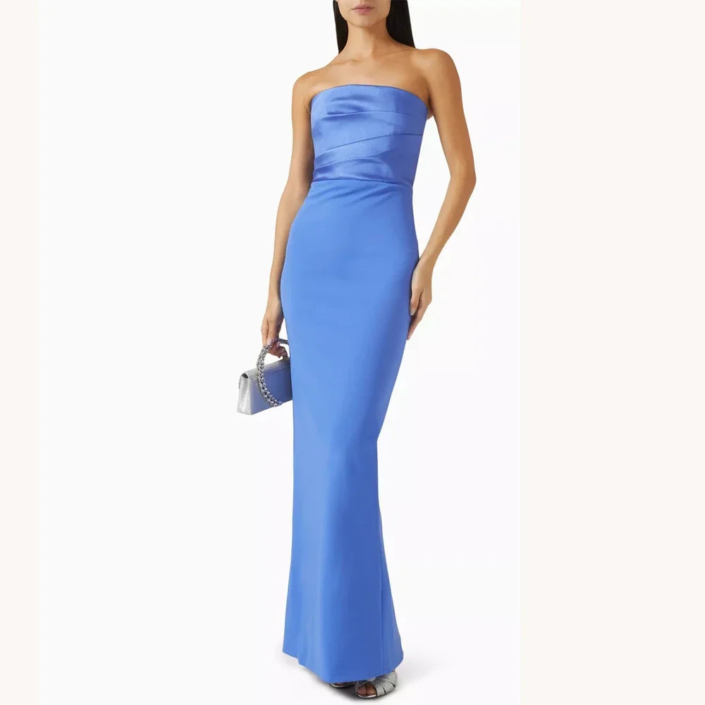 Customized Sexy Elegant Train Dress A-Line Evening Dresses Occasion Formal Exquisite High Quality Prom Party Gowns for Women