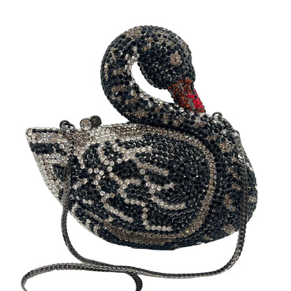 New Product Colorful Jewelry Crystal Swan Evening Bag Luxury Ladies Boutique Evening Bag With High Quality