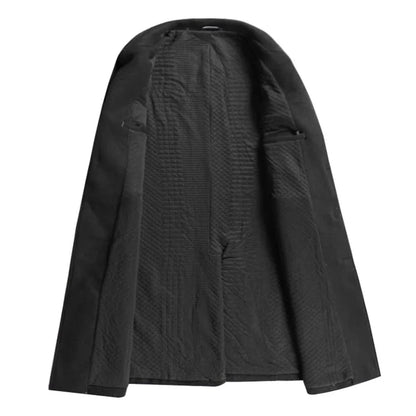 Men's High-Quality Autumn Winter Wool Coat Long Fashion Trench Coat Over-the-Knee Thick Cotton M-4XL