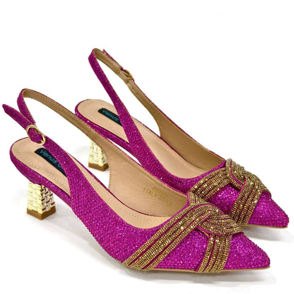 Black Hollow Design With Pointed Shoes And Fashion Three-Dimensional Bag Cozy Rhinestones Are Suitable For Parties