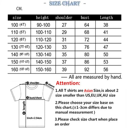 Summer T-Shirt Boyand Girls red Casual TShirt+Shorts Sets ninja Printed Kids Outfits Teen Children's Short Sleeve Tops