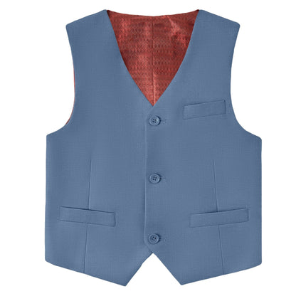 Boys Suit Vest Casual College Party Wedding Kids Vest Size 4-16Y