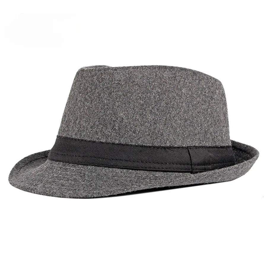 Spring Summer Wool Wedding Hat for Mid-Aged Men Couple Fashion Autumn Winter Party Plaid Luxury Design Jazz Hat Fedora Hat Women