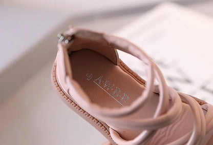 Girls sandals new summer medium and large children princess shoes soft sole shoes