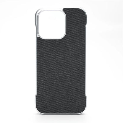 Ultra Thin Frameless Cloth Texture Magnetic Case For iPhone 17 Air 16 Pro Max 15 14 MagSafe Wireless Charge Borderless Hard Cove