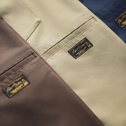 Men's 718 Summer Casual Shorts Japanese Style Solid Color Loose Fit Straight Leg Zipper Fly Commuter Workwear Pants