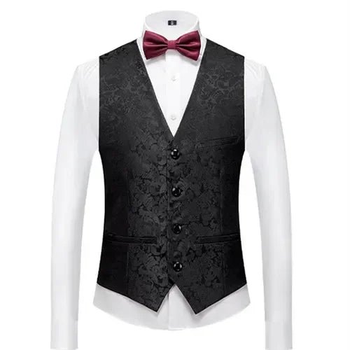 26 Colors Men's Suit Vest Single-breasted V-neck Vests Jacket Men Wedding Party Waistcoat Red Blue Green White Pink