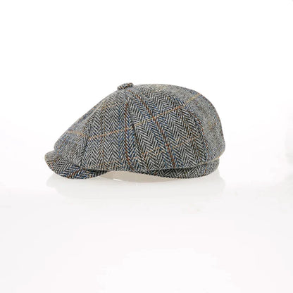 Newsboy Hat 60% Wool Men Berets Grey Herringbone Flat Caps Women British Painters Hat Autumn Winter hats Octagonal Cap BJM42