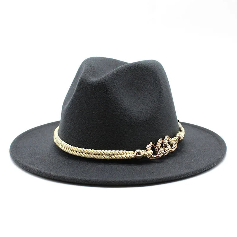 Fascinator White Fedora Hats For Women 59-61CM Big Size Men Party Church Wedding Cap Panama Felt Jazz Hats Gorras