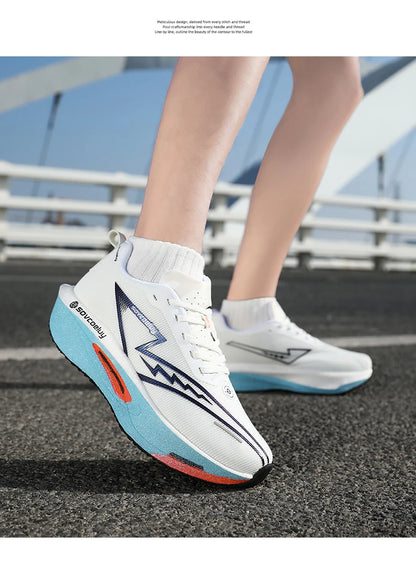 Running Shoes Carbon Board Profession Marathon Men Sports Breathable Lightweight Women's Comfortable Athletic Nonskid Sneakers