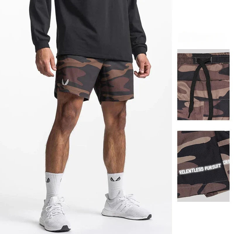 Men's Quick-Drying Shorts Summer Gym Workout Running Basketball Sports Breathable Slim Fit Casual Training Streetwear Fashion‌