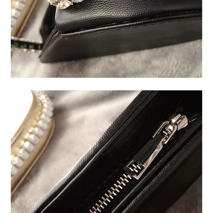 Diamond Red Heart Evening Clutch Women's Designer Chic RhinestoneBlack Wallet Wedding Party Sac A Main Heart Handbag for Woman