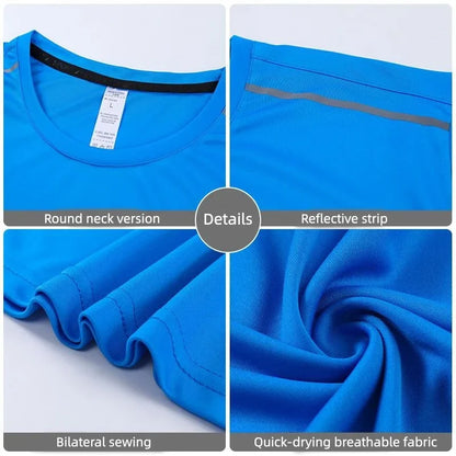 High Quality Spandex Men Women Kids Running Long Sleeve T-Shirt Quick Dry Gym Fitness Shirt Training Exercise Clothes Sports Top