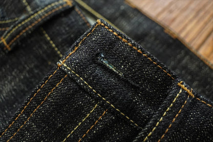 Mens Jeans Sanforized Selvedge Denim Jeans Limited EditionDouble-sided Dyeing 66 Fit 20 Oz