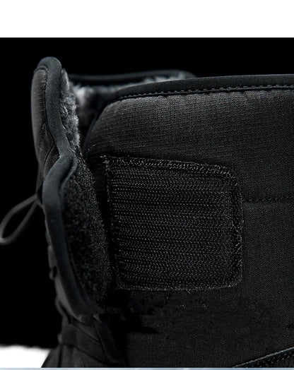 New Winter Men's Shoes Warm Plush Men's Boots High Top Couple Snow Boots Winter Outdoor Anti-Slip Ankle Boots Work Casual Boots