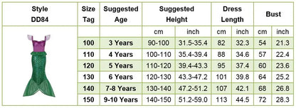 Little Girls Summer Clothing Children Ariel Mermaid Cosplay Blue Green Pink Sunshine Beach Enjoy Vacation Princess Ruffles Dress