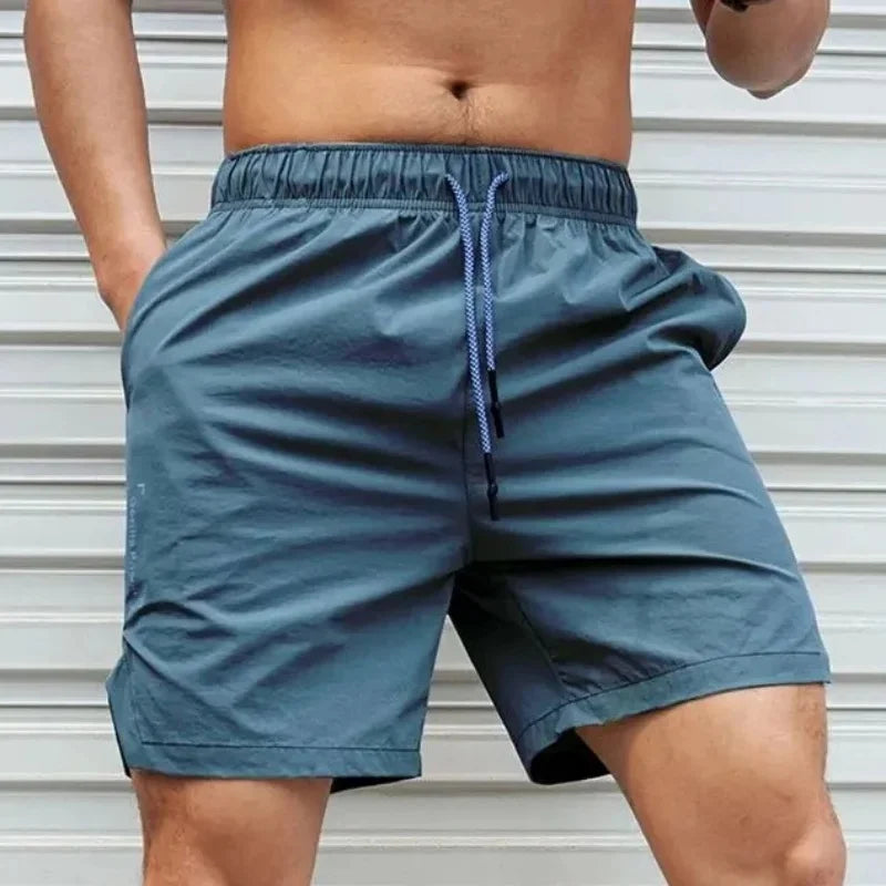 summer Men Shorts Light Weight Thin printing breathable Short Pants Fitness Men Casual Shorts Quick-drying Drawstring Shorts