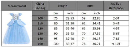 Elsa Anna Kid Princess Girls Dress Rapunzal  Kids Cosplay Halloween Vestidos Children Costume Birthday Party Dress