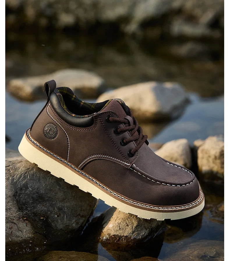 steel toe sneakers for men microfiber leather work shoes waterproof safety shoes industrial construction anti-slip work boots