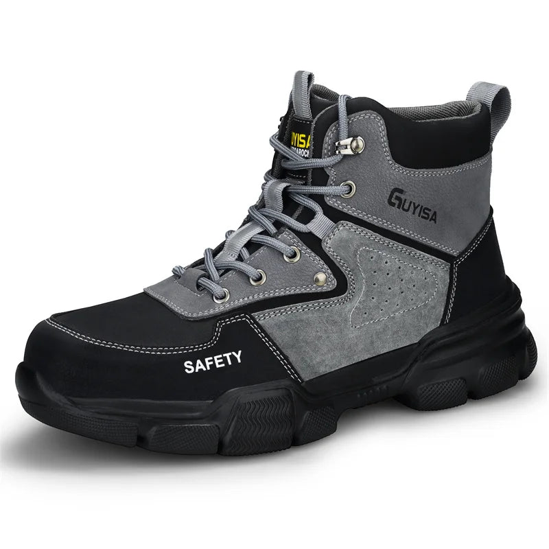 security boots for men work safety sneakers high quality Work shoes with steel toe anti slip anti puncture indestructible shoes