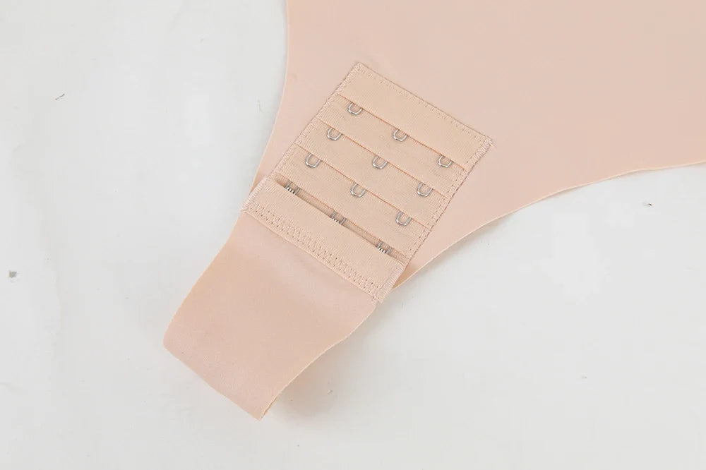 Large Size Strapless Thong Bodysuits Women Belly Control Full Body Shaper Adjustable Bust Removable Push Up Breast Underwear 4XL