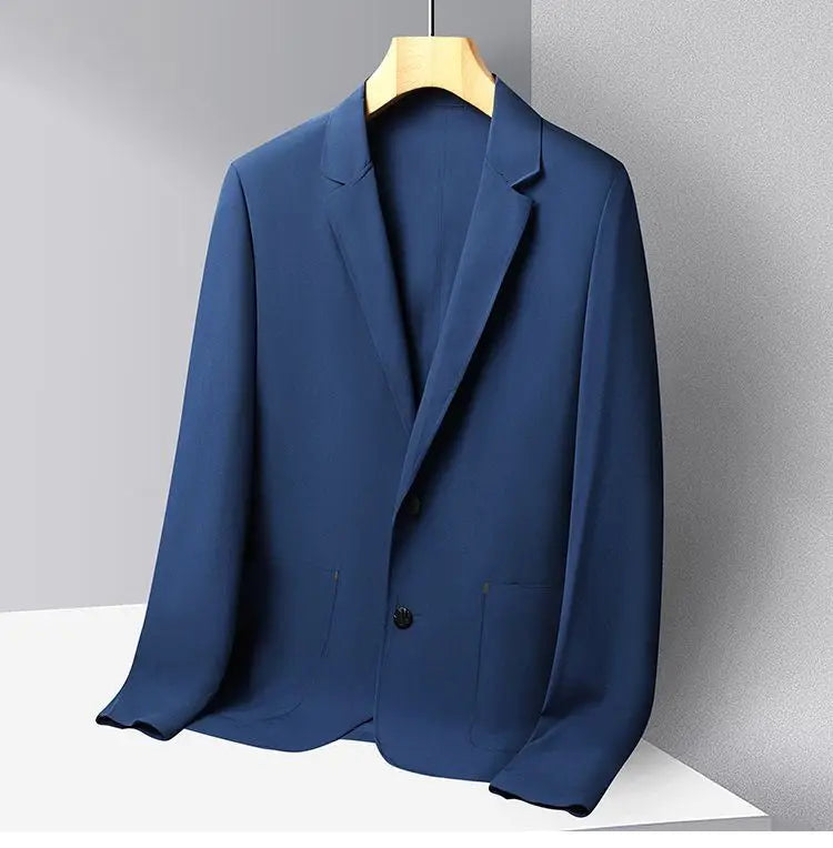 Sunscreen Jacket Blazer - Men's Fashionable Lightweight Business Casual Versatile Casual Cool and Light Thin Elastic Blazer
