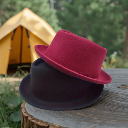 Men's small top hat retro jazz hat small brim fashionable and versatile