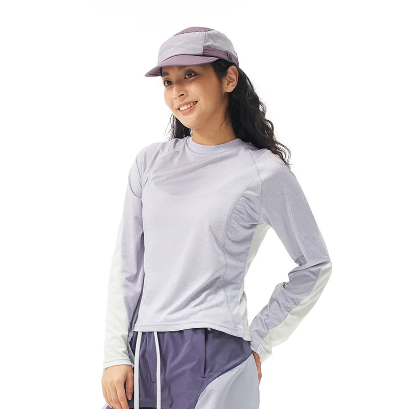Unisex Sport  Long-Sleeved T-Shirt with Moisture-Wicking, Quick-Drying & Contrast Shoulder Design