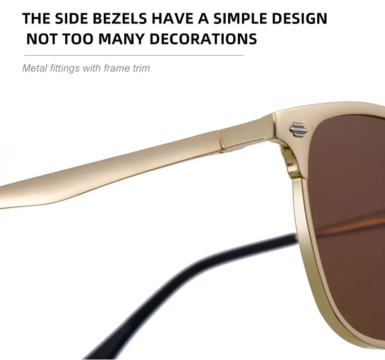 New Arriavl Square Sunglasses Men 2026 Luxury Brand Metal Frame Retro Punk Sun Glasses Male Driving Shades Vintage Eyewear UV400