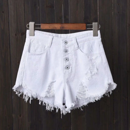 Women's Shorts Punk Ripped Baggy Short Pants for Woman To Wear Mini Loose Jeans Denim Korean Style XL Streetwear Clothing Cheap