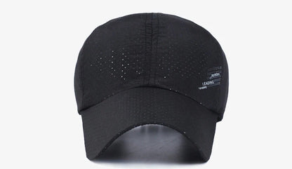 Quick Dry Baseball Cap Outdoor Sports Mesh Breathable Hat For Men Portable Hiking Fishing Sunbonnet Golf Adjustable Cap